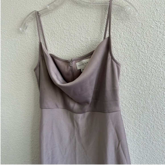 Sachin + Babi Cali Cowl Neck Satin Slip Midi Dress - Picture 5 of 10